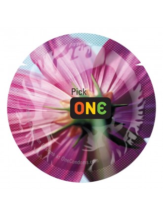 Презерватив ONE Color Sensations - Pick ONE (Purple) 1 шт