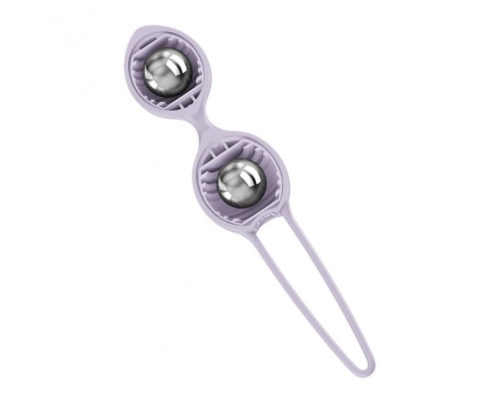 Вагінальні кульки Fun Factory SMARTBALLS DUO Purple, 2 шт, діаметр 3,2 та 3,6 см