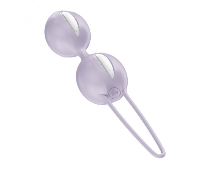 Вагінальні кульки Fun Factory SMARTBALLS DUO Purple, 2 шт, діаметр 3,2 та 3,6 см