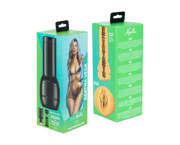 Мастурбатор Kiiroo Feel Agatha Vega PBC, сумісний з PowerBlow и Keon
