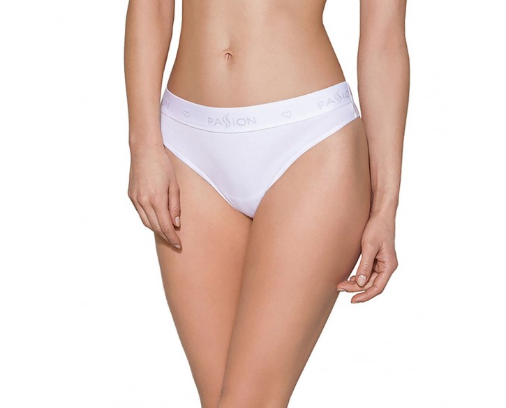 Трусики-бразиліана з бавовни Passion PS005 PANTIES white, size L