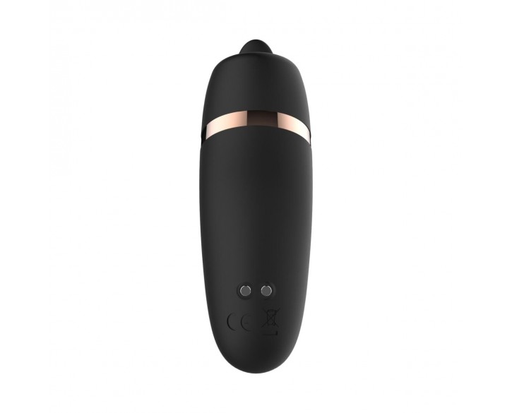 Мінівібратор з язичком Rosy Gold - Vibrating & Licking Dual Stimulator