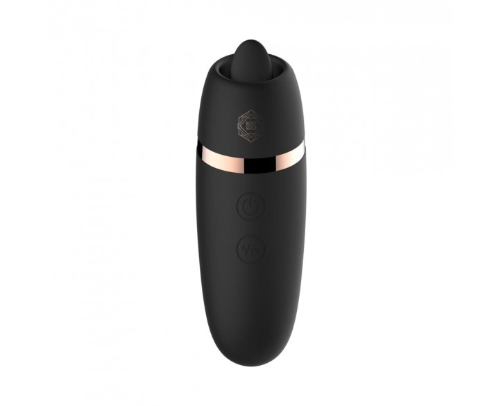 Мінівібратор з язичком Rosy Gold - Vibrating & Licking Dual Stimulator