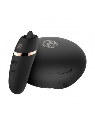Мінівібратор з язичком Rosy Gold - Vibrating & Licking Dual Stimulator