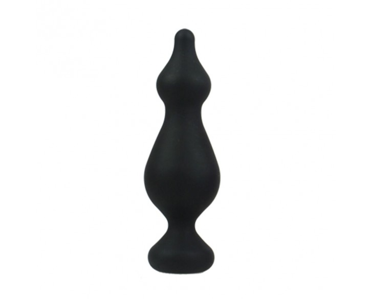 Анальна пробка Adrien Lastic Amuse Big Black (L) з двома переходами, макс. діаметр 4,4 см