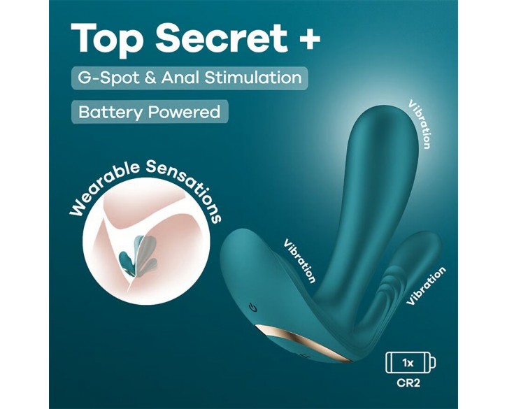 Подвійний вібратор у трусики Satisfyer Top Secret+ Battery Series