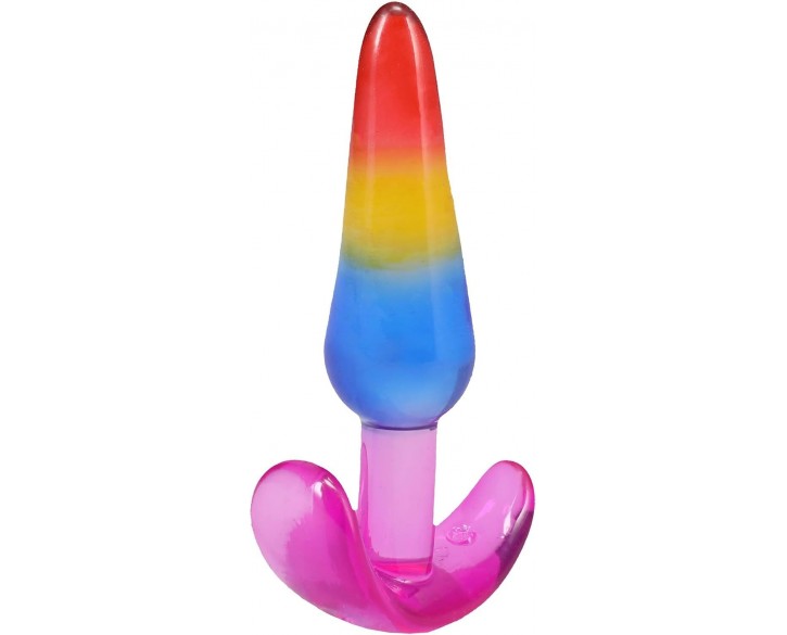 Набір анальних пробок Doc Johnson Crystal Jellies - Anal Trainer Set - Rainbow