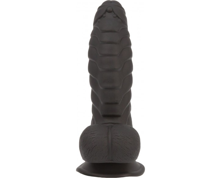 Фалоімітатор ADDICTION Ben 7" Dildo With Balls Black, віброкуля в подарунок