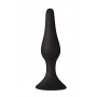 Анальна пробка з присоскою MAI Attraction Toys №35 Black, довжина 15,5 см, діаметр 3,8см