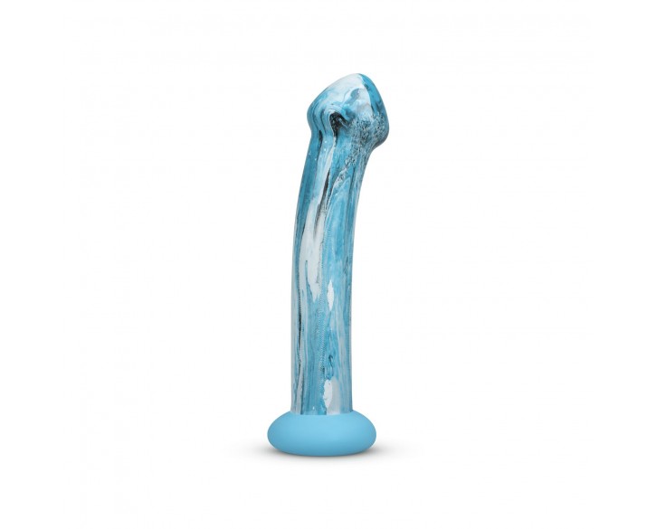 Скляний дилдо Gildo - Ocean Ripple Glass Dildo