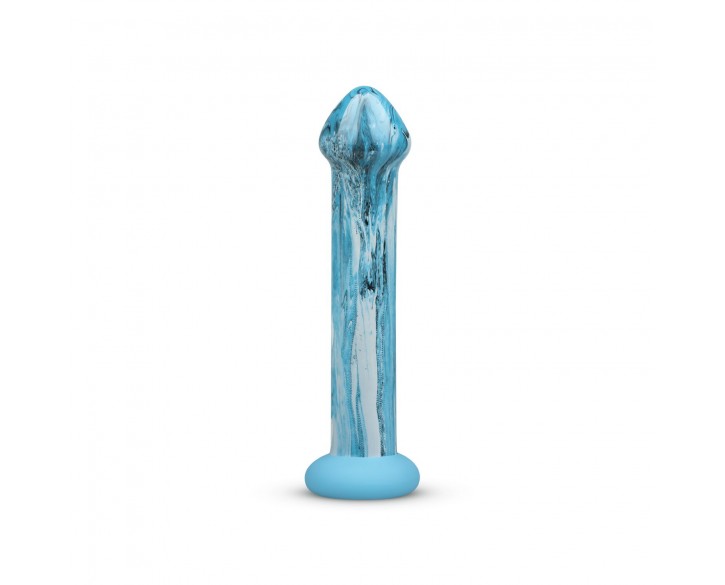 Скляний дилдо Gildo - Ocean Ripple Glass Dildo