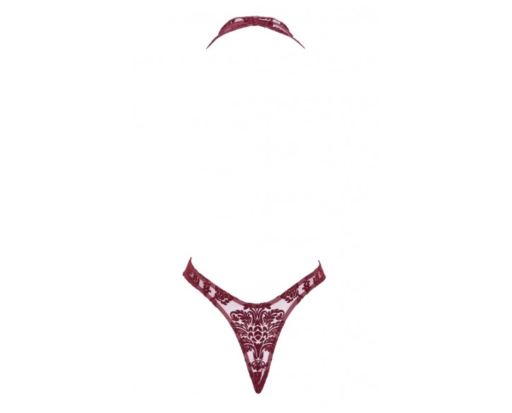 Боді Noir Handmade F386 Kink Royal cascade bodysuit L