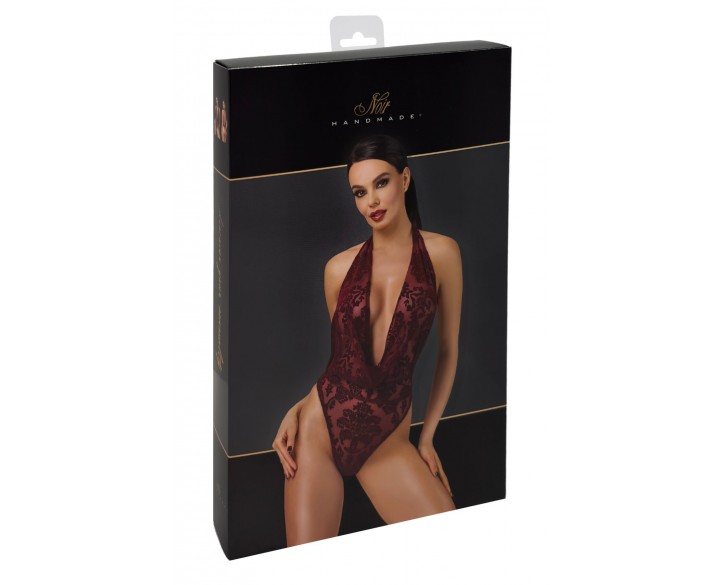 Боді Noir Handmade F386 Kink Royal cascade bodysuit L