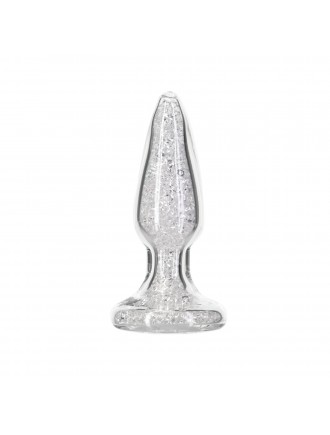 Скляна анальна пробка Pillow Talk Fancy Luxurious Glass Anal Plug, ⌀3,1см, віброкуля в подарунок