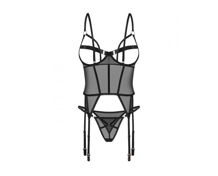 Корсет Obsessive Euridia corset & tanga XL/2XL