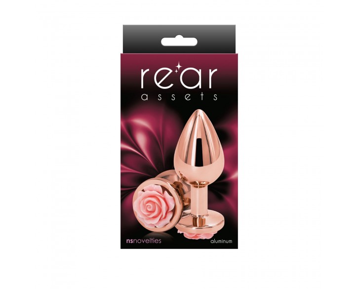 Анальна пробка NS Novelties Rear Assets - Rose - Medium - Pink