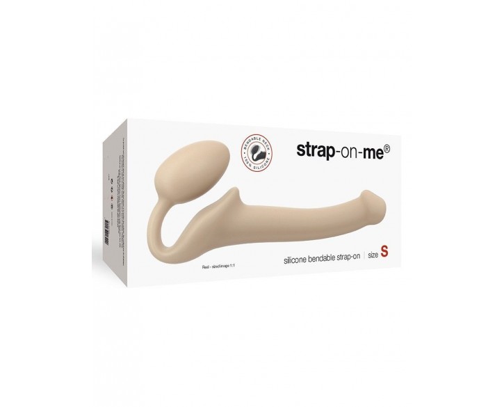 Безремінний страпон Strap-On-Me Flesh S, повністю регульований, діаметр 2,7см