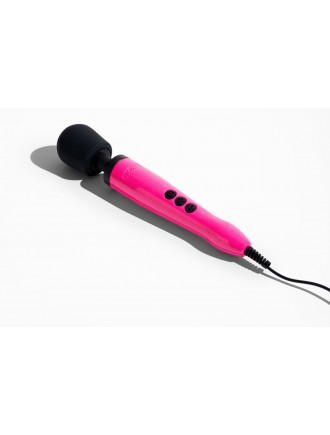 Вібромасажер DOXY Die Cast Massager Hot Pink, дуже потужний, живлення 220В, металевий корпус