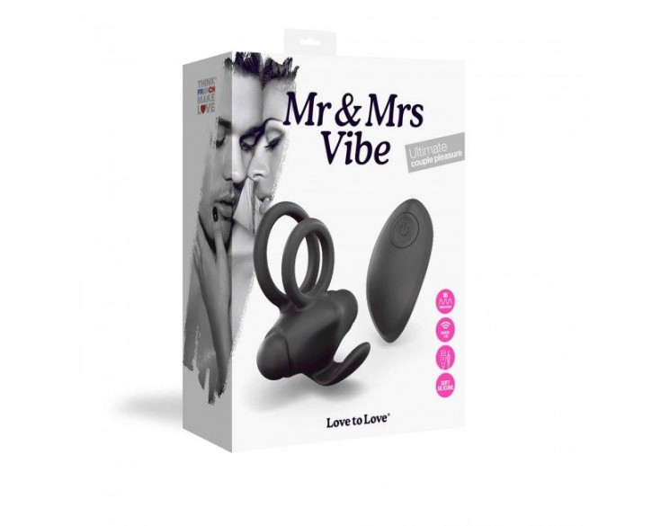 Ерекційне віброкільце Love To Love Mr & Mrs VIBE з пультом д/к