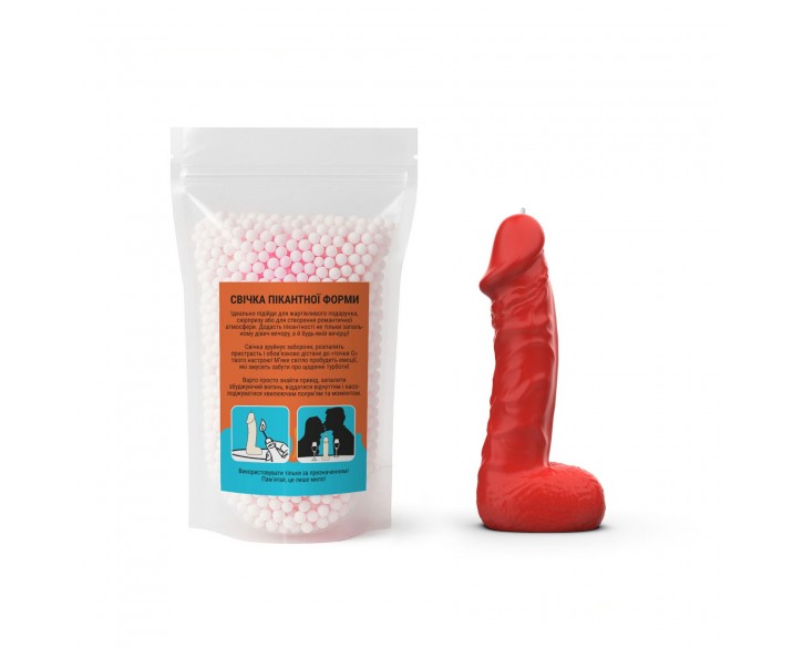 Свічка у вигляді члена Чистий Кайф MEDIUM Red