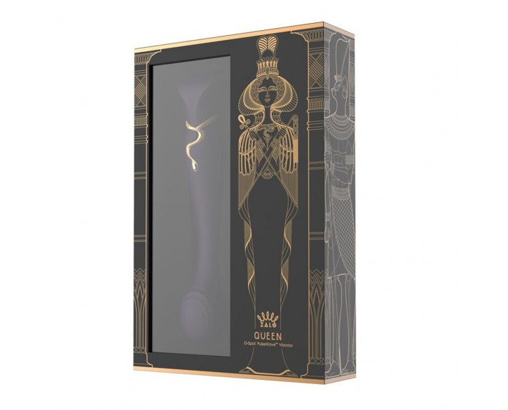 Смартвібратор Zalo — Queen Twilight Purple, пульсівна перлина, кристал Swarovski