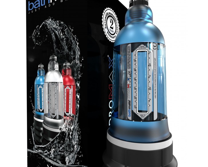 Гідропомпа Bathmate Hydromax 7 WideBoy Blue (X30) для члена довжиною від 12,5 до 18 см, діаметр до 5