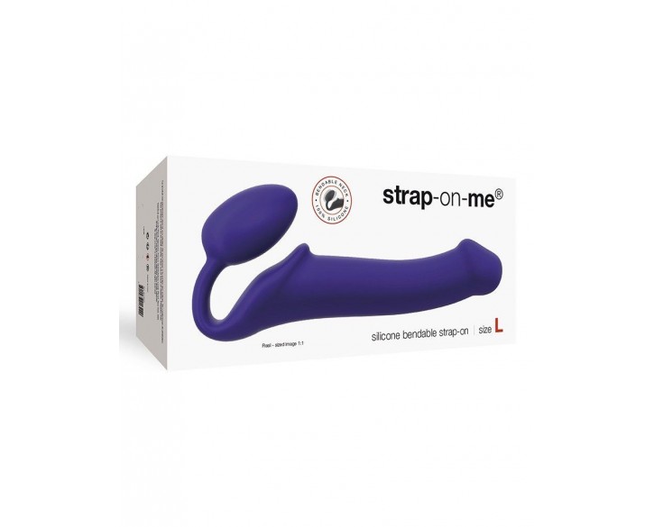 Безремінний страпон Strap-On-Me Violet L, повністю регульований, діаметр 3,7 см