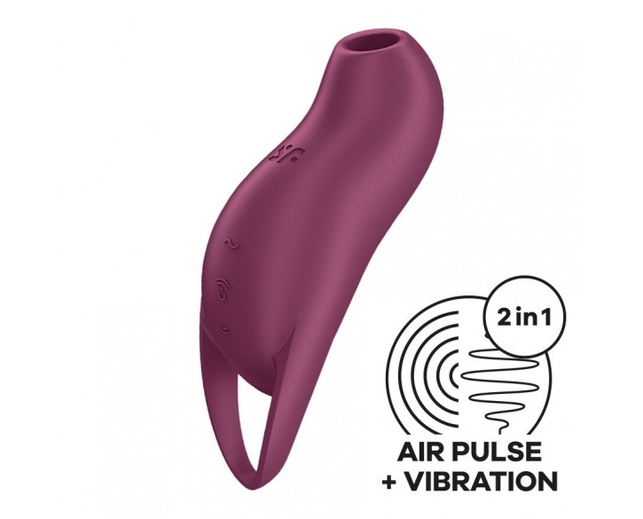 Вакуумний кліторальний стимулятор з вібрацією Satisfyer Pocket Pro 1 Purple