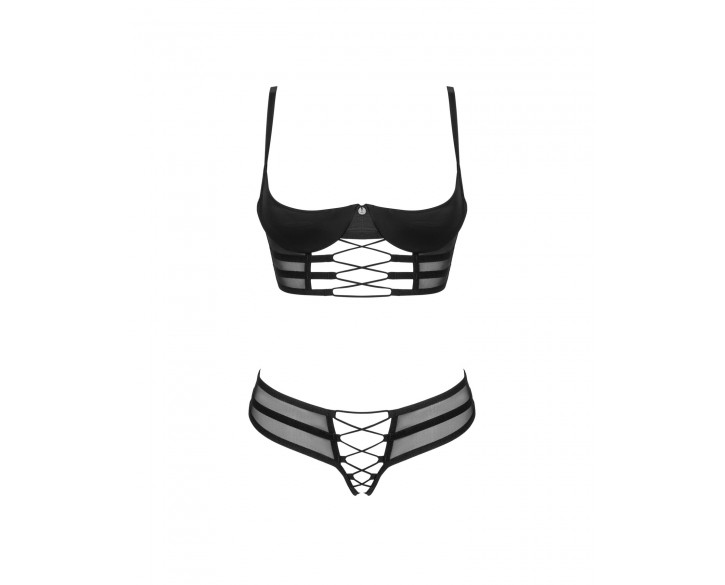 Комплект Obsessive Roxelia 2-pcs crotchless set XS/S