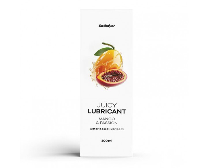 Лубрикант на водній основі Satisfyer Juicy Lubricant Mango & Passion water based 300 мл