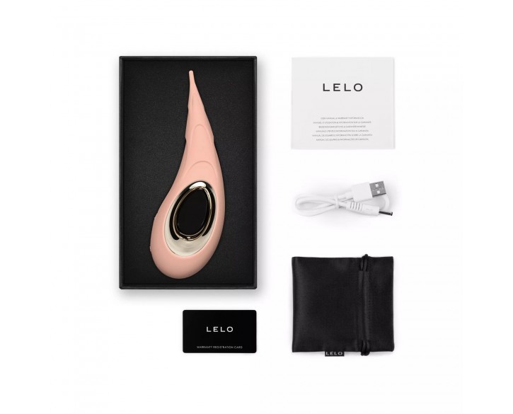 Кліторальний вібратор LELO DOT Cruise Peach Please, точкова стимуляція, технологія Infinite Loop