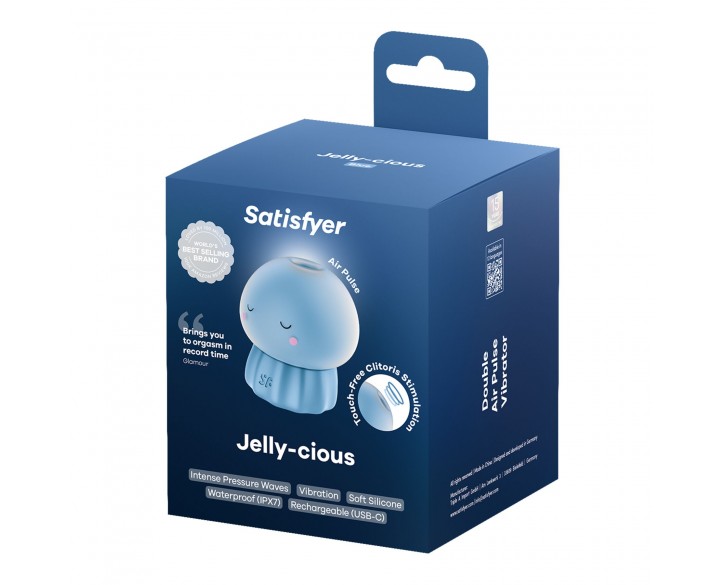 Вакуумний кліторальний стимулятор Satisfyer Jelly-cious Blue
