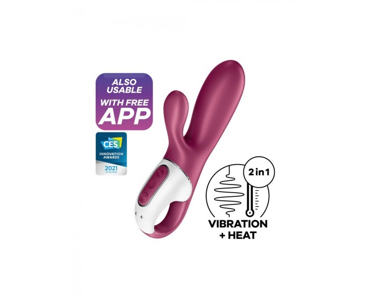 Смарт вібратор кролик із підігрівом Satisfyer Hot Bunny