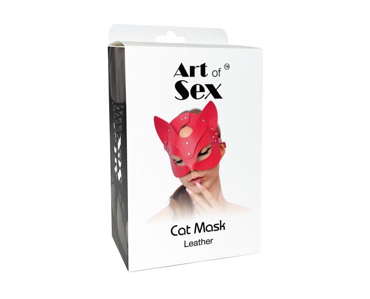 Маска Кішечки Art of Sex - Cat Mask, Красный