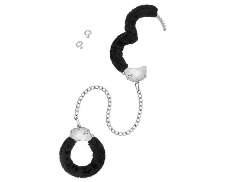 Поножі Fetish Tentation Adjustable metal and fur ankle cuffs