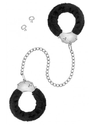 Поножі Fetish Tentation Adjustable metal and fur ankle cuffs