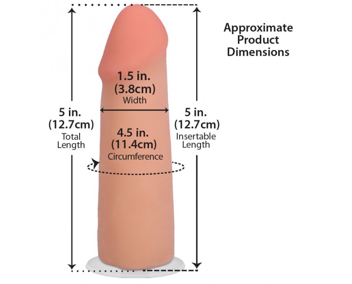 Фалоімітатор Doc Johnson The Realistic Cock ULTRASKYN - 5 Inch Vanilla