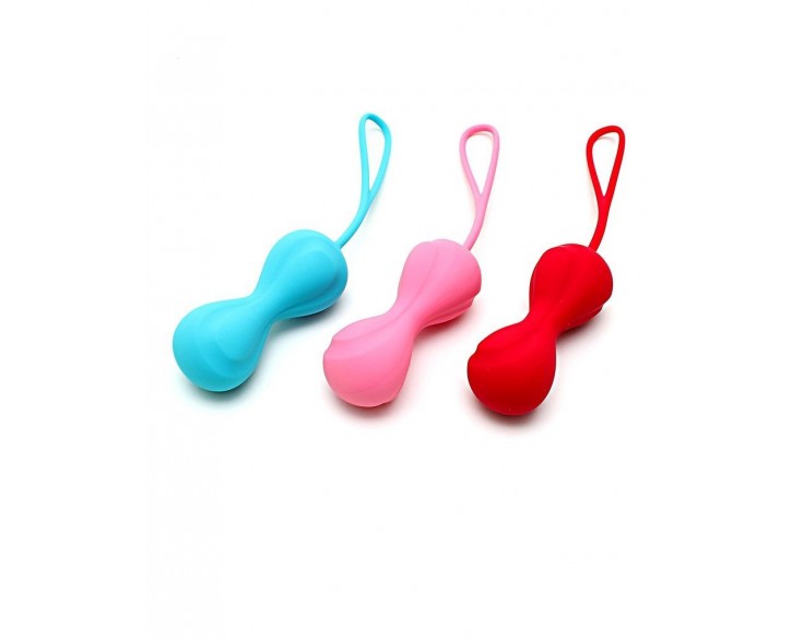 Вагінальні кульки Satisfyer Power Balls (3 пари), діаметр 3,4см, маса 60-76-92г, з кулькою всередині