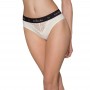 Трусики з широкою гумкою і мереживом Passion PS001 PANTIES ecru, size M