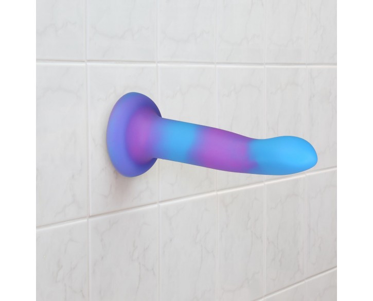 Фалоімітатор, що світиться в темряві, ADDICTION Rave 8″ Glow in the Dark Dildo Blue Purple, 20,3 см