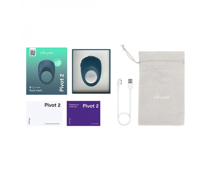 Ерекційне смарт-віброкільце We-Vibe Pivot 2 Slate