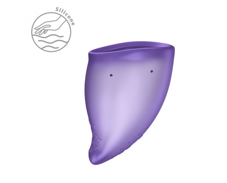 Менструальна чаша Fun Factory FUN CUP SIZE A Black Currant, багаторазова, діаметр 4 см, об’єм 20 мл