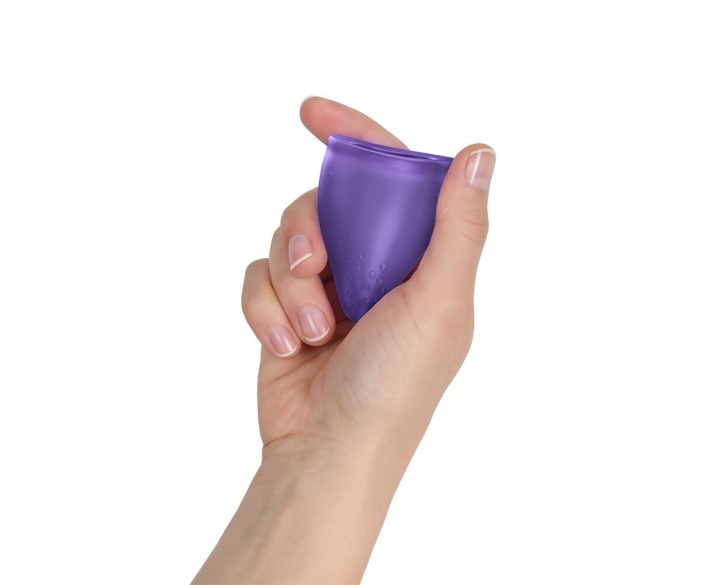 Менструальна чаша Fun Factory FUN CUP SIZE A Black Currant, багаторазова, діаметр 4 см, об’єм 20 мл