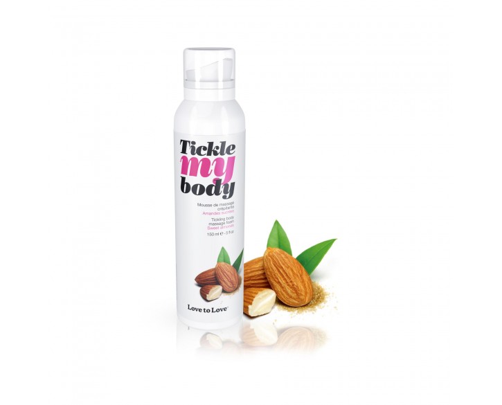 Масажна піна Love To Love Tickle my body Sweet almonds (150 мл), зволожувальна