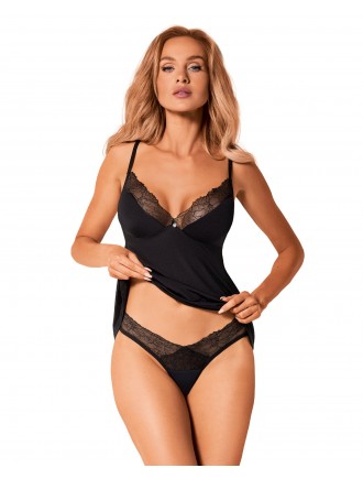 Топ та трусики Obsessive Bella Rou top & panties M/L, топ, трусики