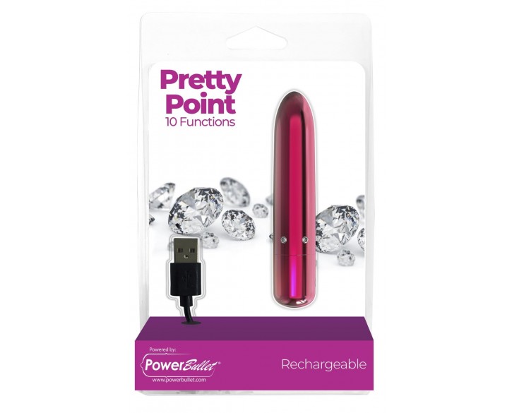 Віброкуля PowerBullet - Pretty Point Rechargeable Bullet Pink