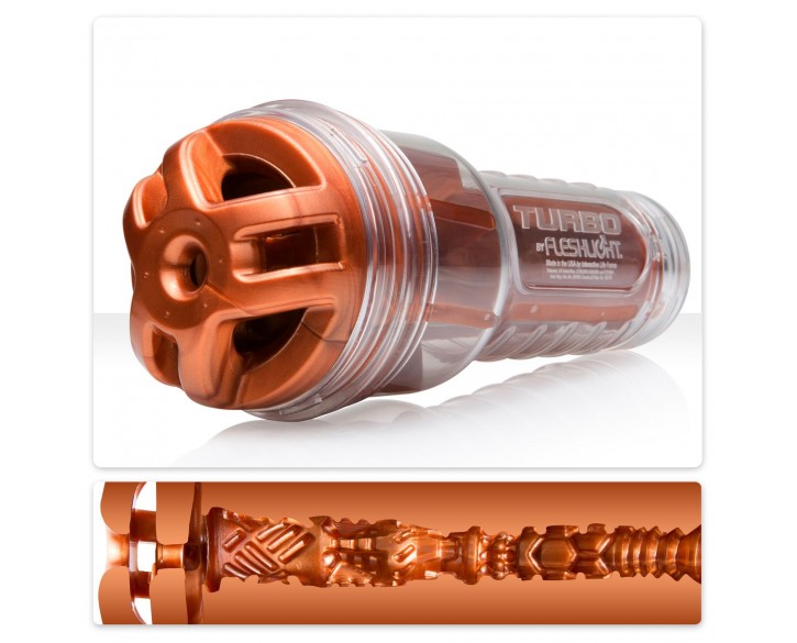 Мастурбатор Fleshlight Turbo Ignition Copper (імітатор мінету)