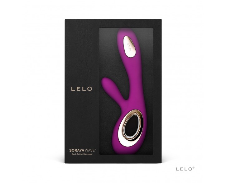 Вібратор-кролик LELO Soraya Wave Deep Rose, манливі рухи стовбура