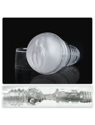 Мастурбатор вагина Fleshlight Ice Lady Crystal, напівпрозорий матеріал і корпус