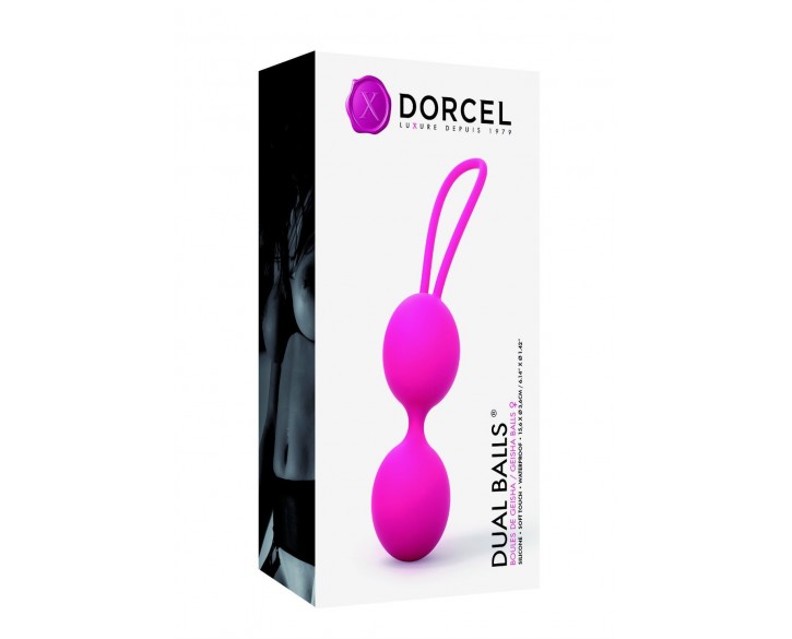 Вагінальні кульки Dorcel Dual Balls Magenta, діаметр 3,6см, вага 55гр